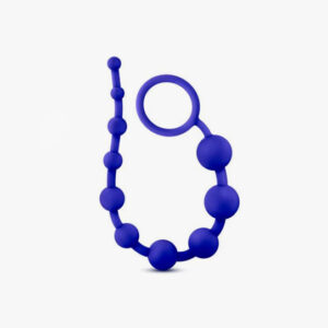 Luxe Silicone 10 Beads Indigo Blue