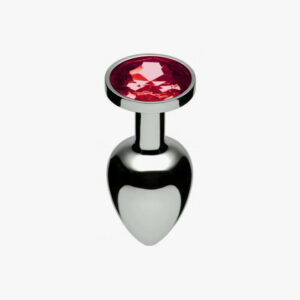 Jewel Accented Anal Plug Ruby