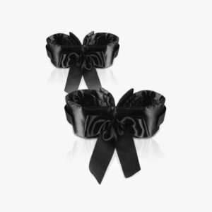 Fetish Fantasy Bowtie Cuffs Wrist and Ankle Black