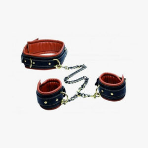 Coax Collar To Wrist Restraints Black Brown