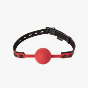 Sportsheets Saffron Ball Gag Black Red