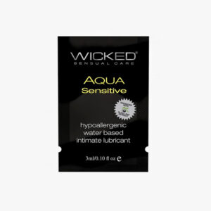 Wicked Aqua Sensitive Water Based Lubricant .1 oz
