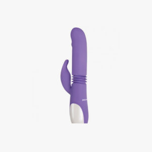 Thick & Thrust Bunny Dual Stimulating Purple Vibrator