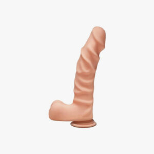 The D Ragin D 9 inches Dildo with Balls Vanilla Beige