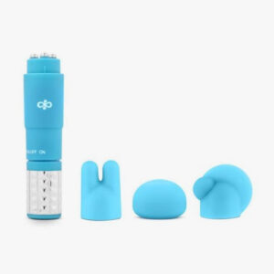 Revitalize Massage Kit with 3 Silicone Attachments Blue