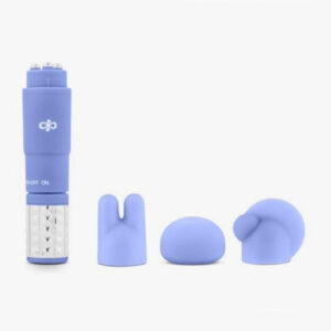 Revitalize Massage Kit with 3 Silicone Attachments Purple