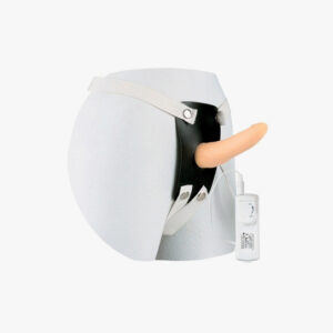 Vibrating slender 6in penis harness